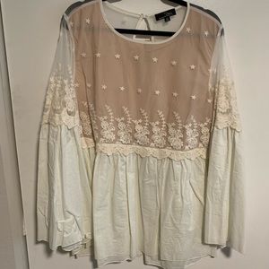 Cream blouse